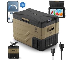 peme Glaciere Electrique Compression Réfrigérateur Glacière Électrique Frigo pour Auto Camping Car Voiture Portable XL Camion Boîte Refroidissement Voyages LCD Display 220 240 12 24 V 35,3L - Quest