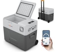 PEME Glacière portable compresseur 39 L Expedition 40 - AC/DC, Bluetooth, écran LCD, orange