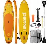 PEME Hydro Stand Up Paddle Gonflable - 320x81x15 cm - Planche Gonflable - SUP Board de Randonnée - Jusqu'à 150 kg - Bright Sun