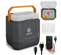 Peme Ice-on Réfrigérateur portable avec haut-parleur Bluetooth Mini-frigo et le camping 33 litres - en couleur Adventure Orange