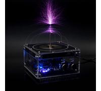 PEMENOL Enceinte Bluetooth Tesla - Mini arc boule plasma - Câble audio - Bricolage tactile - Science lumineuse artificielle - Transmission sans fil - Expérience scientifique