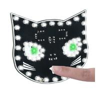 PEMENOL Kit de soudure avec fonction de contrôle tactile - Kit de soudure - Décoration de chat noir - 3 modes d'éclairage - Convient pour les débutants adultes - Cadeau de décoration d'Halloween