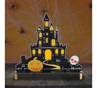 PEMENOL Kit de soudure pour château d'Halloween - Musique citrouille - Squelette - Kit électronique - Effets LED respirants - Avec câble USB - Décoration d'Halloween - Décoration de fête - Cadeau