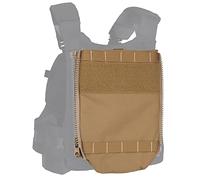 Peminkoo Gilet de Chasse F.CPC V5 Panneau arrière Sac à Eau Poches d'hydratation Réservoirs d'eau Sac de Rangement avec Fermeture éclair latérale (Khaki)