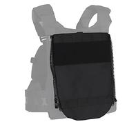 Peminkoo Gilet de Chasse F.CPC V5 Panneau arrière Sac à Eau Poches d'hydratation Réservoirs d'eau Sac de Rangement avec Fermeture éclair latérale (Black)