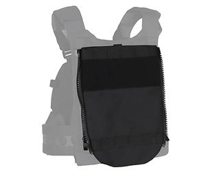 Peminkoo Gilet de Chasse F.CPC V5 Panneau arrière Sac à Eau Poches d'hydratation Réservoirs d'eau Sac de Rangement avec Fermeture éclair latérale (Black)