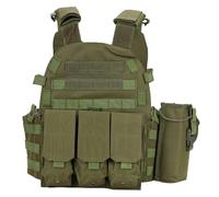 Peminkoo Gilet Tactique Chasse Airsoft Molle Ajustable Outdoor Training | Gilet nylon 600D, taille ventilée, boucles rapides, Molle. Pour chasse, airsoft, outdoor.