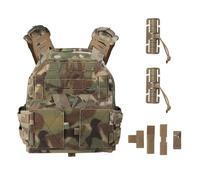 Peminkoo Gilet Tactique KZ Plate Carrier Gilet de Chasse Mesh Confort Léger Utilitaire Molle Dégagement Rapide Airsoft Agilit Equipment (CP)