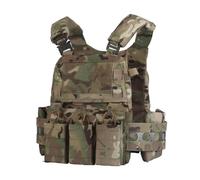 Peminkoo Gilet Tactique V5 FC.PC Gilet Tactique Systèmes Molle Triple Pochette pour Chargeur