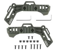 Peminkoo Lot de 2 Rails de Casque Tactique Wendy 3.0 pour Rail de Guidage latéral Team M-IOK, Accessoires de Casque de Chasse Airsoft Fast (Green)