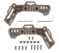 Peminkoo Lot de 2 Rails de Casque Tactique Wendy 3.0 pour Rail de Guidage latéral Team M-IOK, Accessoires de Casque de Chasse Airsoft Fast (Khaki)
