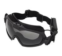 Peminkoo Lunettes de Sport d'extérieur avec Micro Ventilateur Airsoft Paintball Lunettes Anti-Rayures pour la Chasse (Black)