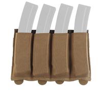 Peminkoo Pochette de Chargeur Tactique Molle pour Pistolet Mitrailleur léger MP5 MP7 Support de Lampe de Poche Gilet Accessoires de Plate-Forme de Poitrine (Khaki)