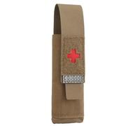 Peminkoo TQ Holder Pochette Tactique pour Garrot Micro Med Molle Kit de Survie à Rabat Poche de Rangement Gilet de Chasse Accessoires (Khaki)