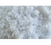 pemmiproducts Billes de fibre de polyester 1 kg, (EUR 12,00/kg), type régénéré, blanches, siliconées, boules de fibre, matériau de remplissage, ouate de remplissage