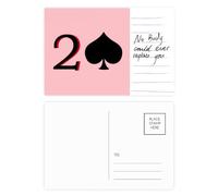 Pemoon Spade 2 Carte postale poker pour anniversaire de mariage