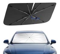 PEMOTech Pare-soleil pour pare-brise de voiture 10 couches Nano bloquant les UV [dommages causés par la chaleur garde au frais] et [système anti-perforation] Pare-soleil de voiture à pliage