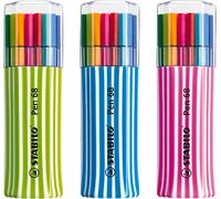 Pen 68 - Feutre Dessin - Etui Zebrui X 15 Feutres De Coloriage Pointe Moyenne - Coloris Assortis