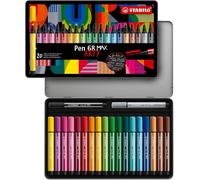 Pen 68 Max Arty - Feutre Dessin - Boite Métal X 20 Feutres De Coloriage À Pointe Biseautée