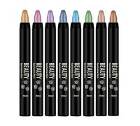 Pen, 8 Pieces Applicator Pen, Long-Lasting Smudge-Resistant Stick Shimmer Cream Eyeshadow Pencil Blendable for Eyes