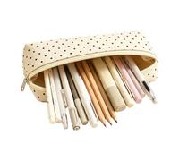 Pen Case Dot Design Makeup Cute - Pencil Case for School College Classroom