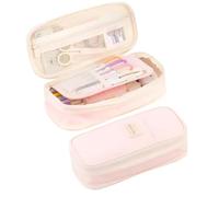 Pen Case Pouch, Multifunctional Dustproof Stationery Organizer Bags, Oxford Cloth Pencil Case Pen Bag for Middle School Supplies, Ideal for Erasers, Compasses, Pens, Rulers, and Pencils, 22x11x6.5cm
