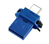 PEN DRIVE 32GB DUAL USB 3.0 TYPE-A/TYPE-C (49966) BLU