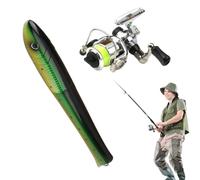Pen Fishing Pole - Lightweight Pocket Rod Reel Combo Compact Durable Portab
