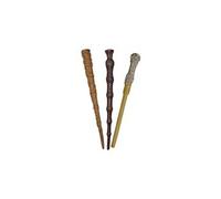 CERDÁ LIFE'S LITTLE MOMENTS - Set d'Écriture Harry Potter - Pack de 3 Stylos Noirs en Forme de Baguettes de Harry Potter, Dumbledore et Hermione - Licence Officielle Warner Bros
