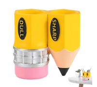 Pen Holder - 5.71x3.15x5.91 Inches Pen Organizer for Desk | Colorful Pens Dispenser Pencil Organizer Cup | Pencil Shaped Stationery Holder for School, Classroom, Home, Stationery Shop Organization