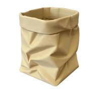 Pen Holder Desk, Funny Office Organizer, Crumpled Paper Bag Cup, Brush Holder Storage, for Home Classroom Study Desktop Kids Students Artists Stationery Organization Creative Desk Accessory Use