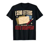 Pen Pal Escargot Mail Lettre Ecriture Papeterie Cadeau T-Shirt