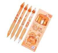 Pen - Polypropylenee Capybara Gel Stylo, 4x Encre Rétractable Gel Capybara Stylos Rollerball | Cartoon Animal Writing Instruments Pour Les Femmes, Les Hommes, Les Filles, Les Garçons, Les, Les
