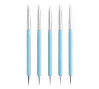 Pen pour les ongles à double extrémité: effondrement en silicone, sculpture en argile, ensemble d'outils d'outils | Pentes de forage de points polyvalents pour les ongles, élaboration en céramique