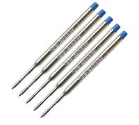 Pen Savings Lot de 5 recharges de stylo à bille authentiques compatibles avec les stylos à bille Sheaffer, style K, 99325, encre bleue à pointe moyenne (emballage en vrac)