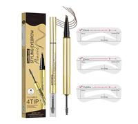 Pen sur gel à sourcils - Marker de front de fourche imperméable de 12 cm, outil cosmétique résistant aux taches, approvisionnement de beauté à longue usure | Brow Makeup Pen for Ladies Business Travel