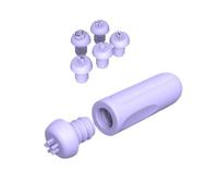 Pen - Tampon à ongles en silicone de qualité alimentaire | Stylo d'estampage détachable pour ongles, outil détaillé précis pour les ongles, tête amovible avec six motifs de tampons à ongles