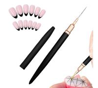 Pen - Vernis à ongles noir mat japonais | Stylo rose doré peinture couleur fleur