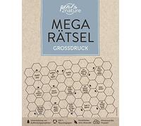 Mega-Rätsel Großdruck. Bunter Rätselmix in Großschrift: Nachhaltiger Rätselspaß in großer Schrift auf umweltfreundlichem Recyclingpapier