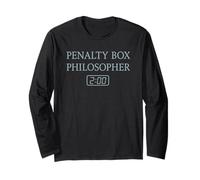 Penalty Box Philosopher Funny Hockey Citation Fan Patinoire Manche Longue