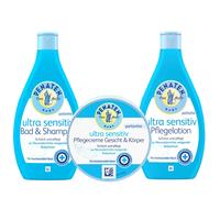 Penaten 3er Lot Ultra Sensibles Soin , 400ml Bad & Shampooing Et Lotion de Soin