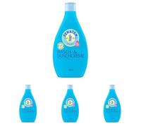 Penaten Crème de lavage et de douche pour bébé - Gel douche doux et shampooing pour bébé - Sans paraben ni colorants - Spécialement conçu pour les nouveau-nés - 400 ml (Lot de 4)