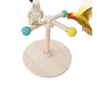 Penca de perroquets en Bois - Table Pole d'oiseaux │ Destination Pole de broyage │ Branche d'enrichissement pour perruches et aras | Support Stable et Durable pour Le Divertissement