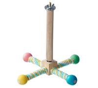 Penca pivotant pour oiseaux | Cucaterie rotative pour cacatoès | Pasteur à ressort de patte pour accessoires pour la cage à perroquets, branches d'entraînement