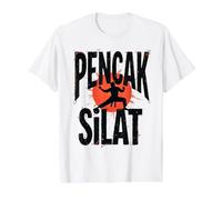 Pencak Silat T-Shirt Graphique avec Valeur, Homme, Blanc, M