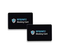 Pence & Moon Collective Lot de 2 porte-cartes de crédit avec blocage RFID, protecteur de carte de crédit, porte-cartes RFID pour documents d'identité, passeport, portefeuille, etc