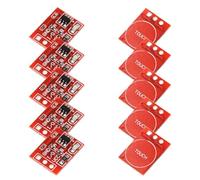 PENCHEAK 10pcs TTP223 Module Bouton Commutateurs Capacitifs Intégration Facile avec Les Microcontrôleurs pour Les Applications Polyvalentes Auto-bloquant Modes Momentanés