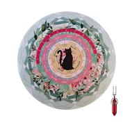 PENCHEAK Astrologys Pendulums Mat Cats Souris en Caoutchouc Divinations Caoutchouc Radoue Cérémonie Pendule pour Décoration Bureau