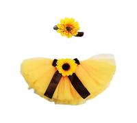 PENCHEAK Baby Photography Props Photo Shot Clothes Costume Costume Sunflowers Band Bowknot Jirt Tenue Pour Les Vêtements Pour Bébé En Coton Doux Bébé