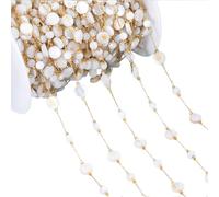 PENCHEAK Chaîne de perles artisanale délicate ornée de perles à facettes multicolores pour accessoires chaînes de perles faites à la main, taille unique, Comme décrit, Comme décrit.